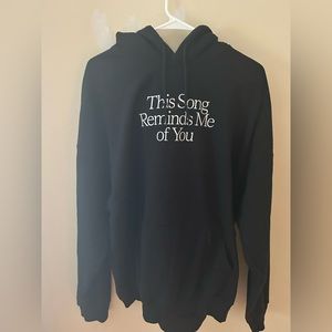 Lonely Ghost Black Hoodie - This Song Reminds Me of You